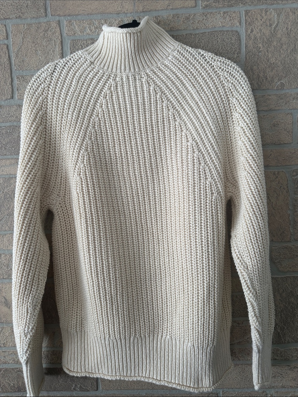 J Crew Relaxed Rollneck™ sweater Cotton Ivory - Picture 7 of 7